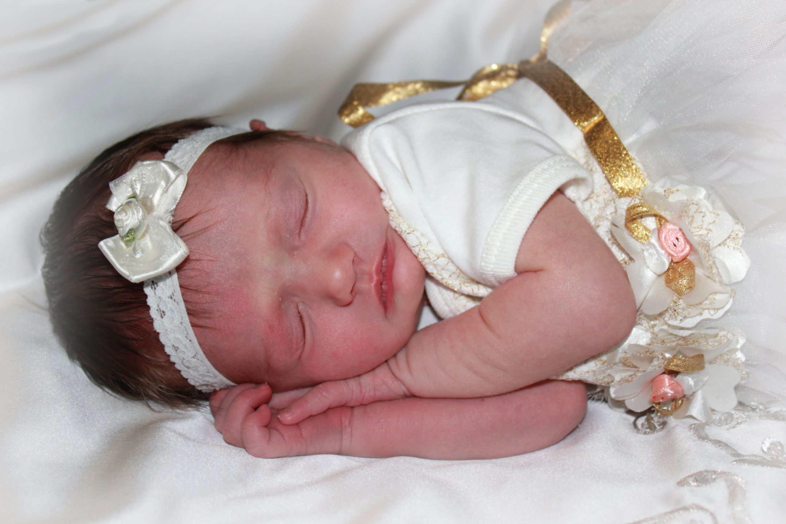 Newborn Wedding Dress Photos – Learning With My Boys