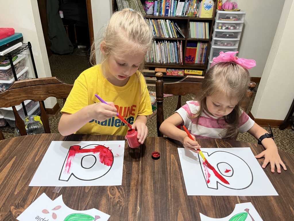 A is for Apple (preschool) – Learning With My Boys