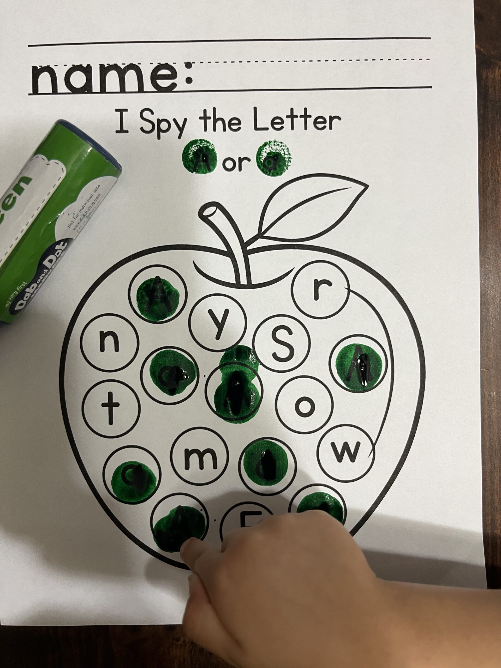 A is for Apple (preschool) – Learning With My Boys